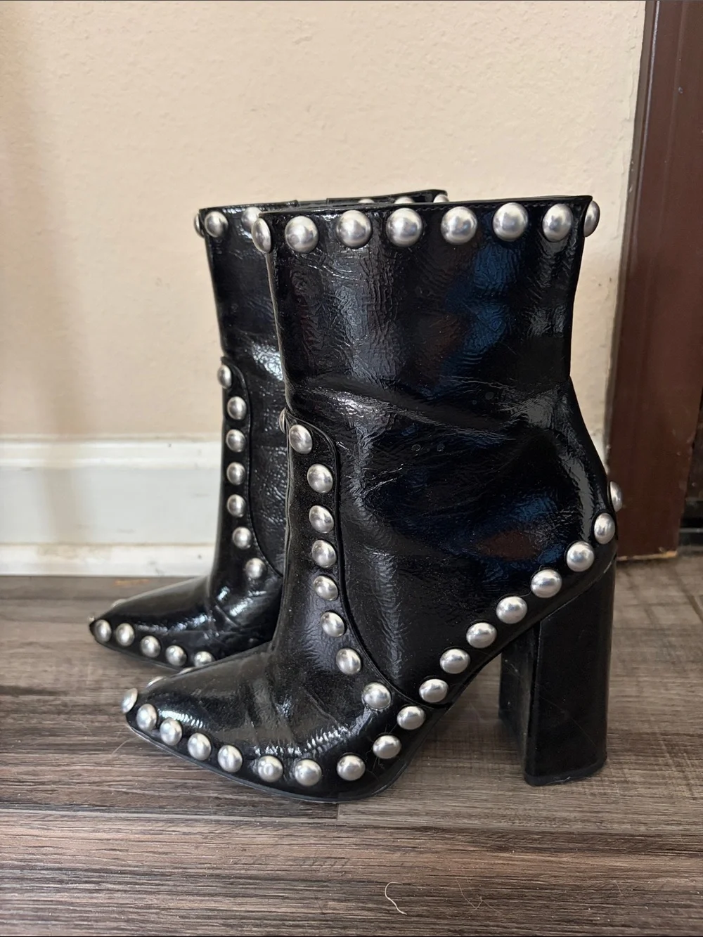 Nasty Gal Studded Ankle Boots